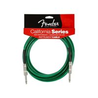 CABO FENDER CALIFORNIA 3 MTS VERDE P10 CROMADO 2757