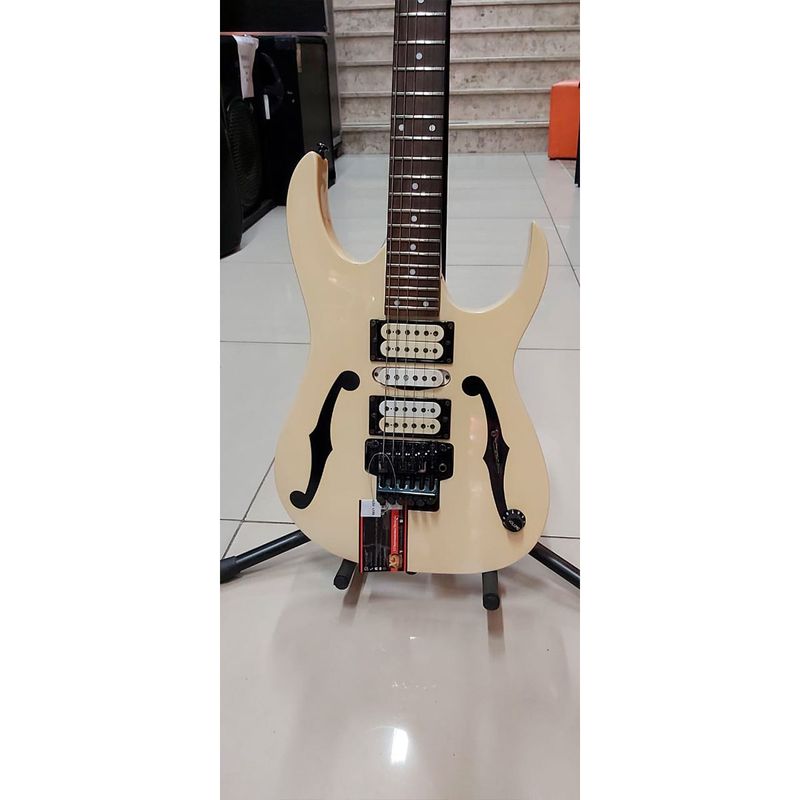 GUITARRA-IBANEZ-PGM3-BRANCA-USADO
