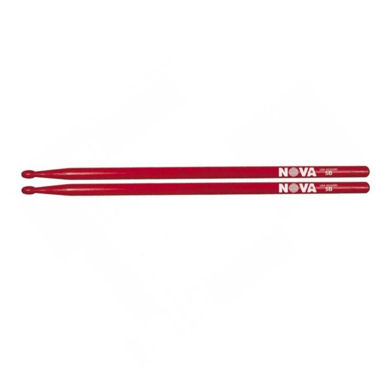 BAQUETA-VIC-FIRTH-NOVA-5B-PONTA-MADEIRA-VERMELHA-7369