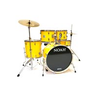 Bateria Noah Sc5 22 Poplar Solid Yellow Cp+Nhp122 Com Pratos