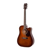 Violão Cort Mr500E Br Dark Sunburst Aço Folk