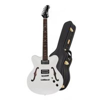 Guitarra Tagima Seattle Pw Pearl White Semi Acústica Com Case