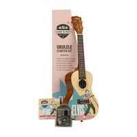 Ukulele Kala Elvis Rockabilly Learn To Play Starter Kit Concert Ltp-C-Erb