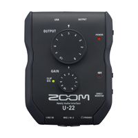 Interface De Audio Zoom U-22 Usb Ultra Portátil