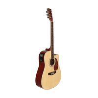 Violão Memphis Md18 Elétrico Aço Natural Satin