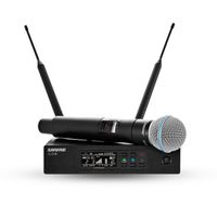 Microfone Sem Fio Bastão Shure Qlxd-24/Beta-58