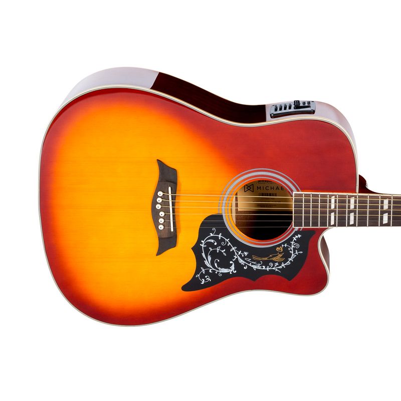 MICHAEL-VM925DTC-VS-GALAXY-VINTAGE-SUNBURST-FOLK-CUTWAY-OKOK