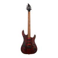 Guitarra Cort Kx300 Etched Emg Etched Black Red Ebr