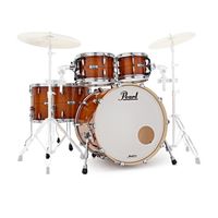 Bateria Pearl Masters Mct924 Maple Complete Almond Red Strip Shell Pack