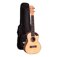 Ukulele Malibu 23Ssme Concert 23 Halfcutway Spruce Elétrico Fosco