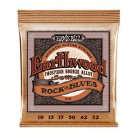 Encordoamento Para Violão Ernie Ball P02151 Earthwood Rock And Blues (Glisa) Phophor Aço 010