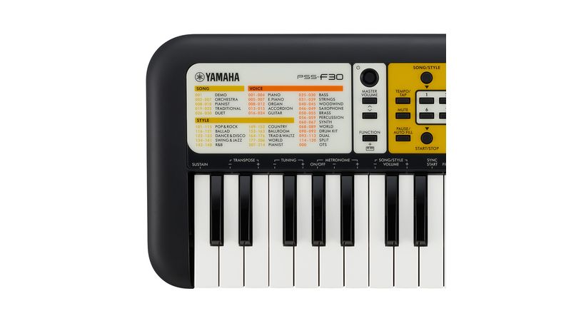 Yamaha PSS-F30 Teclado Infantil 120 Sons 114 Estilos 20 Músicas