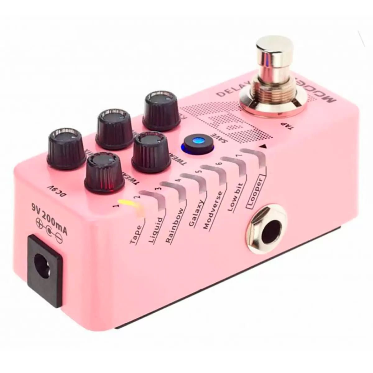 Pedal Mooer D7 Delay E Looper Para Guitarra
