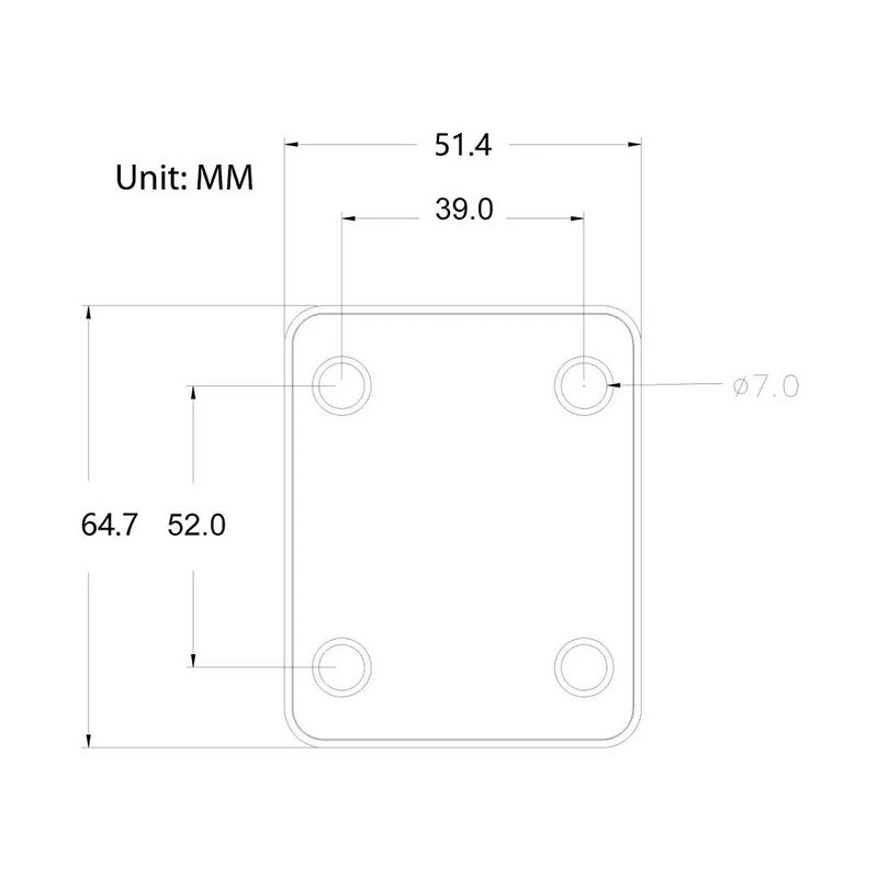 Neck-Plate-Cromado-Placa-Traseira-Com-Protetor-Para-Guitarra-