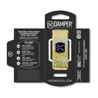 Abafador De Cordas Ibox Damper Dhmd02 Holografic Medium Dourado