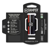 Abafador De Cordas Ibox Damper Dkmd05 Medium Bk/Rd/Wh Listrado