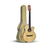 Violão Seizi Neo Osaka Mirai Elétrico Nylon Natural Satin Com Bag