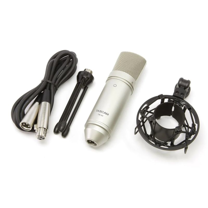 MICROFONE-TASCAM-TM-80-CONDENSADOR-CARDIOIDE-PRATA-ok