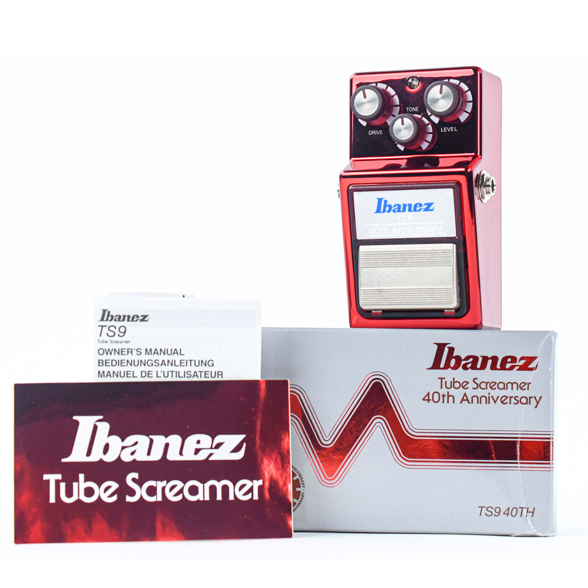 PEDAL IBANEZ TS9 40TH ANNIVERSARY EDIÇÃO LIMITADA VERMELHO