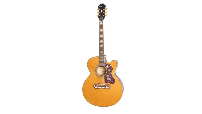 Violao Eletroacustico Epiphone EJ 200 SCE Solid Top Vintage Natural