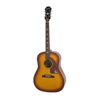 Violão Epiphone Texan 1964 Cordas Aço Vintage Cherry Burst