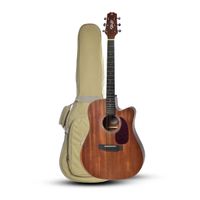 Violão Seizi Neo Tokyo Mirai Solid Cutaway Folk Eletroacústico Mahogany Satin