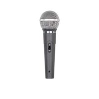Microfone Leson Ls-58 Dinamico Cinza Escuro Com Cabo