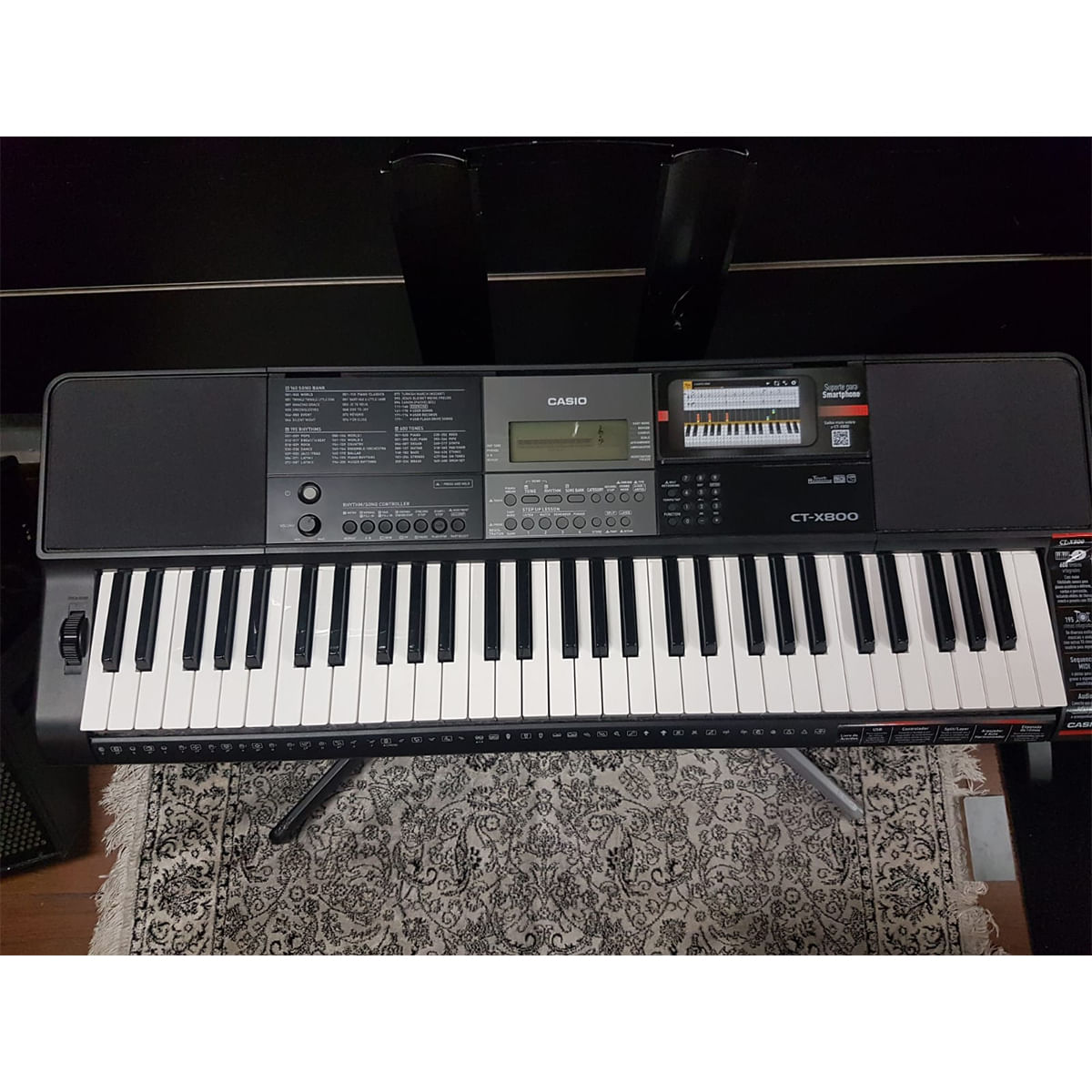 Teclado Musical Casio Ct-x800 Preto