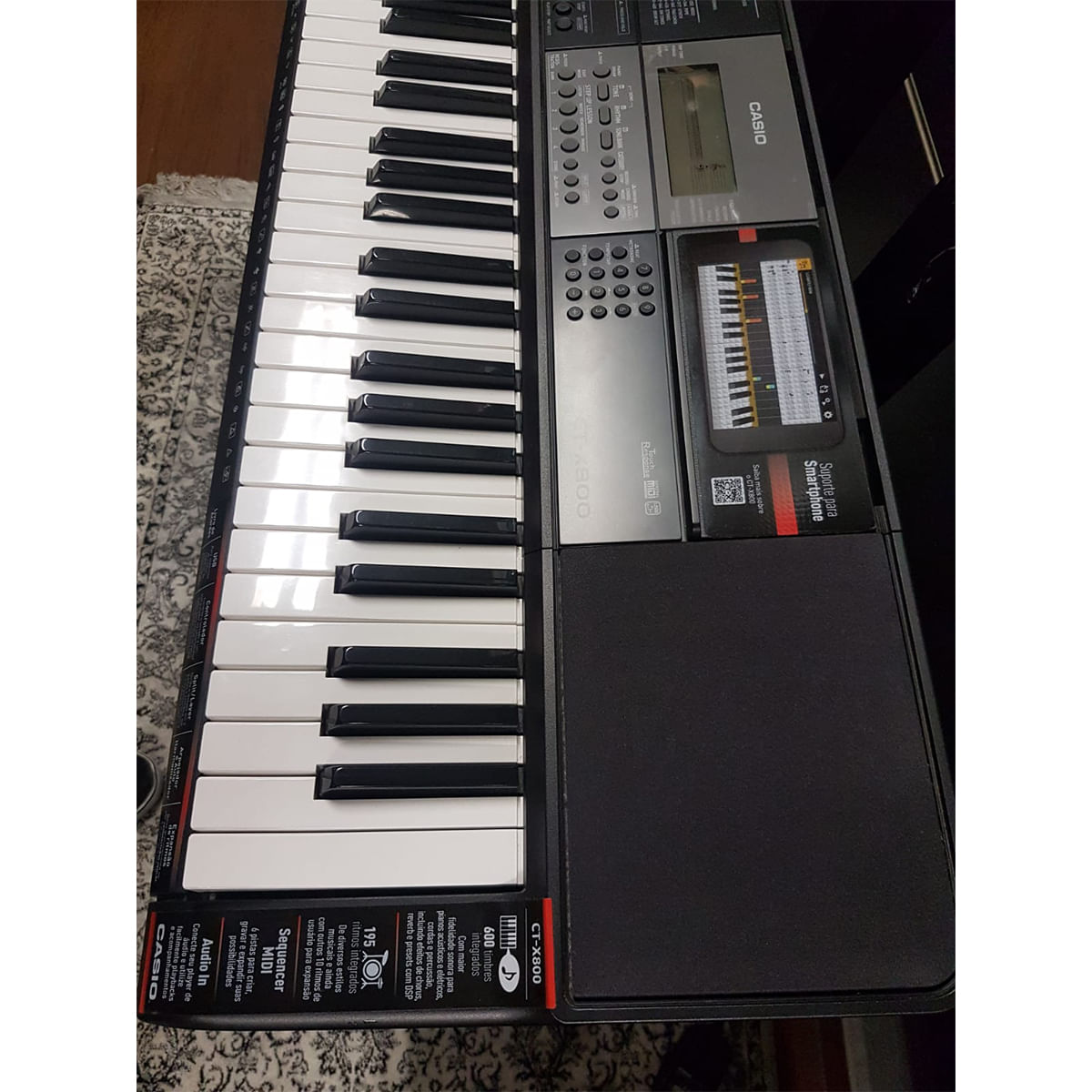 Teclado Musical Casio Ct-x800 Preto