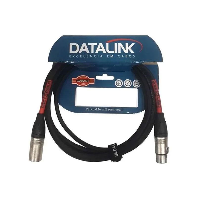 CABO-MICROFONE-DATALINK-030MM-XLR-X-XLR-GARAGE-3M-GB002