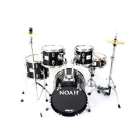 Bateria Noah Sc5 16 Juvenil Poplar Pop Black Sparkle Com Ferragens E Pratos Sc5-16Cp-141