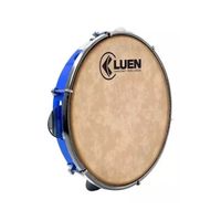 Pandeiro Luen 10 Pele Cabra Abs Azul 6 Afinações Plat 40067