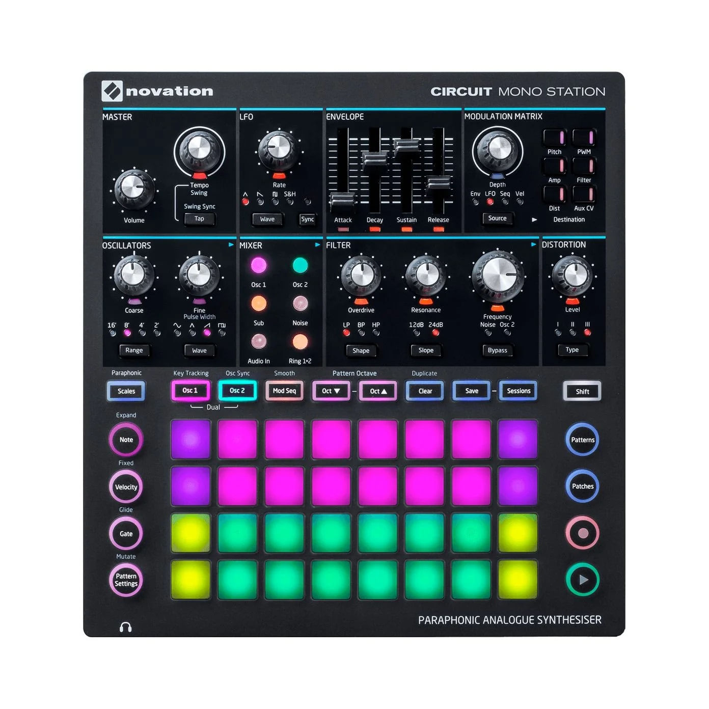 SINTETIZADOR MIDI USB NOVATION CIRCUIT MONO STATION