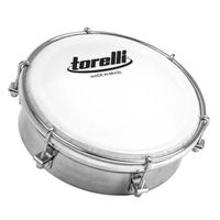 Tamborim Torelli Tt416 Aco Cromado 6 Afinacoes Pele Leitosa
