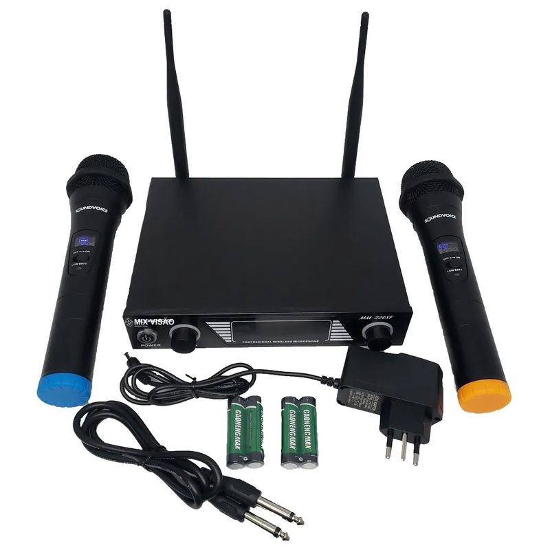 Microfone-Sem-Fio-Soundvoice-MM220SF-Duplo-de-Mao-UHF---2-
