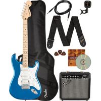 Kit Fender Squier Affinity Stratocaster HSS Lake Placid Blue Gig Bag Frontman 15G AMP 372820002