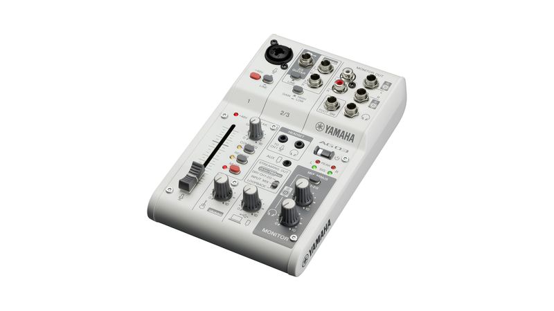 Mesa de Som Interface de Áudio AG03 MK2 Branca Yamaha PS