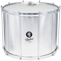 Surdo Timbra AXE 18X40 Aluminio Aro Cromado Pele Leitosa