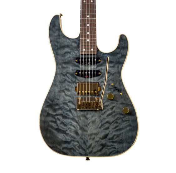 Guitarra Seizi Katana Hashira RW Black Onyx Gold