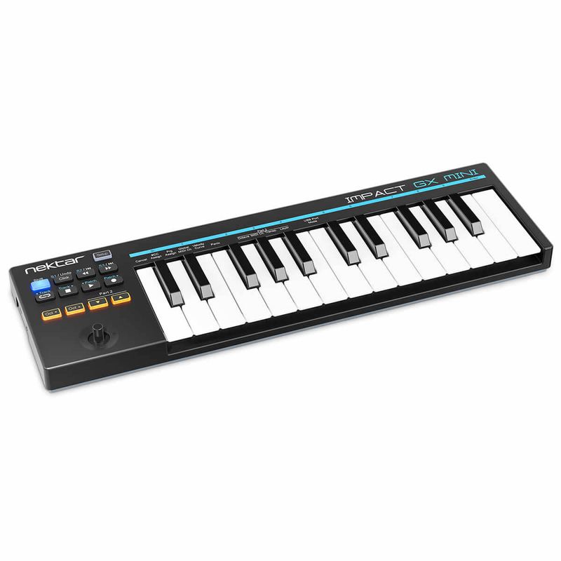 nektar-teclado-controlador-impact-gx-mini-lateral-esquerda
