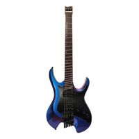 Guitarra Inteligente Mooer GTRS-W900 PU Purple com Pedal GWF4 BK