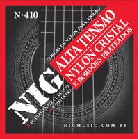 Encordoamento Violão NIG N410 Cristal/Prateado