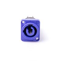 Plug Neutrik NAC3MPA1 Power com Painel Azul