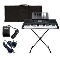 Kit Teclado Revas By Roland Kb-330 Com Estante Pedal e Capa