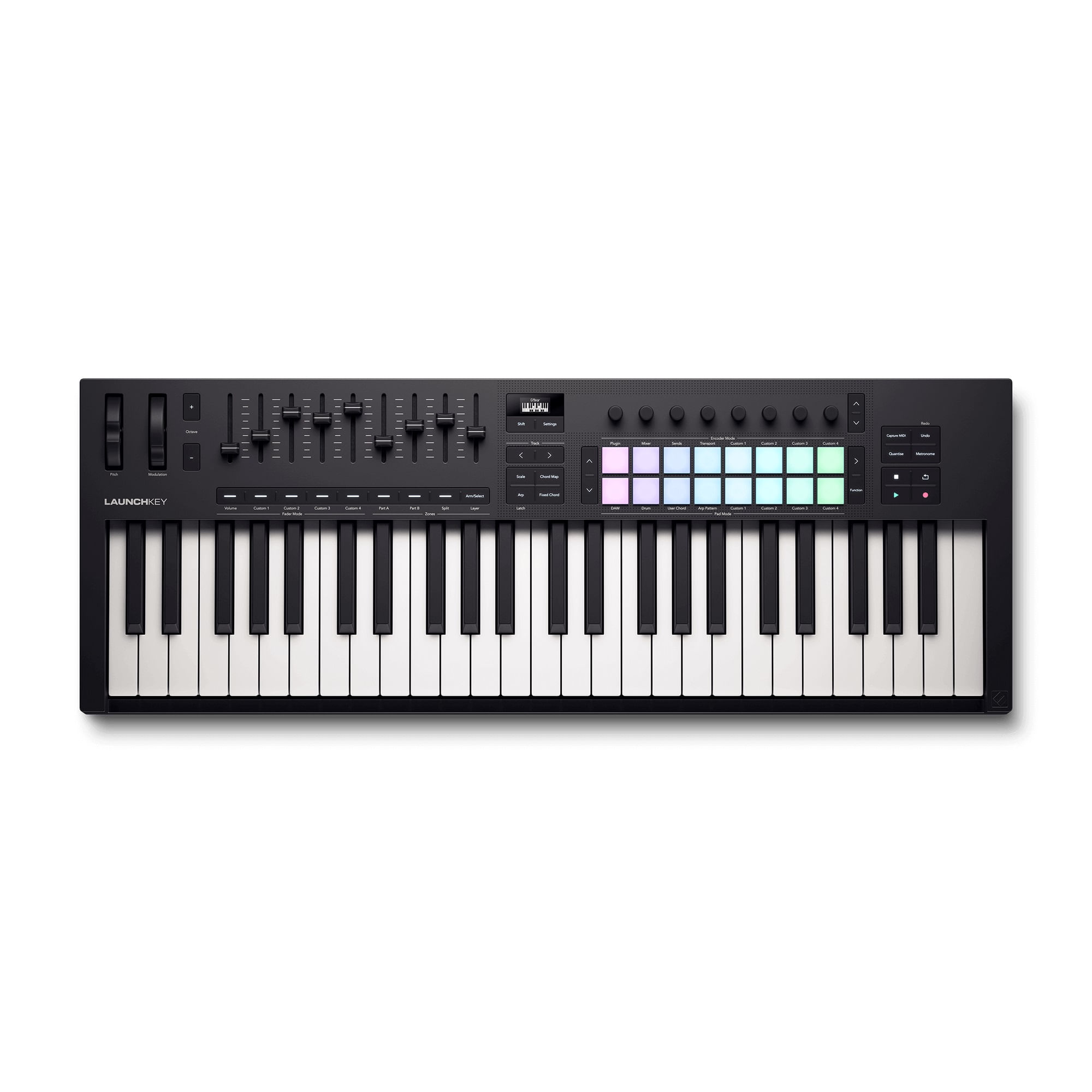 Launchkey 49 MIDIキーボード Teclado Controlador Novation Launchkey 49 MK4 Preto