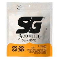 Encordoamento Violão SG Aço Bronze 85-15 12 Cordas (6688)
