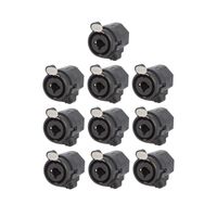 Kit 10 Con.Combo Wireconex WC 330 XLRF Painel 3 Polos + TRS