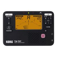 Metronomo Korg TM-70T Black C/Afinador