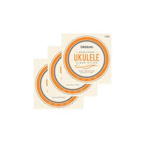 Kit 3 UND Encordoamento Ukulele Baritono D'addario Pro Arte EJ65B .28