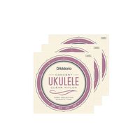 Kit 3 UND Encordoamento Ukulele Concert D'addario Pro Arte EJ65C .28